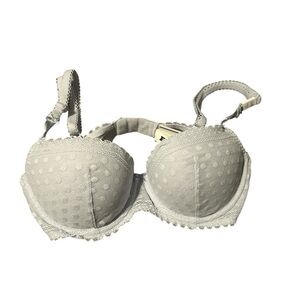 NWT Victoria’s Secret Dusty Blue Balconette Push-Up Bra Size 32C